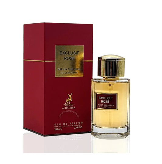 Maison Alhambra Exclusif Rose Eau De Parfum – Elegant Floral Rose Perfume for Women 100ml
