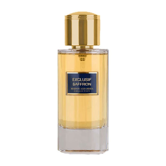 Maison Alhambra Exclusif Saffron Eau De Parfum – Luxurious Spicy Woody Scent for Men & Women 100ml