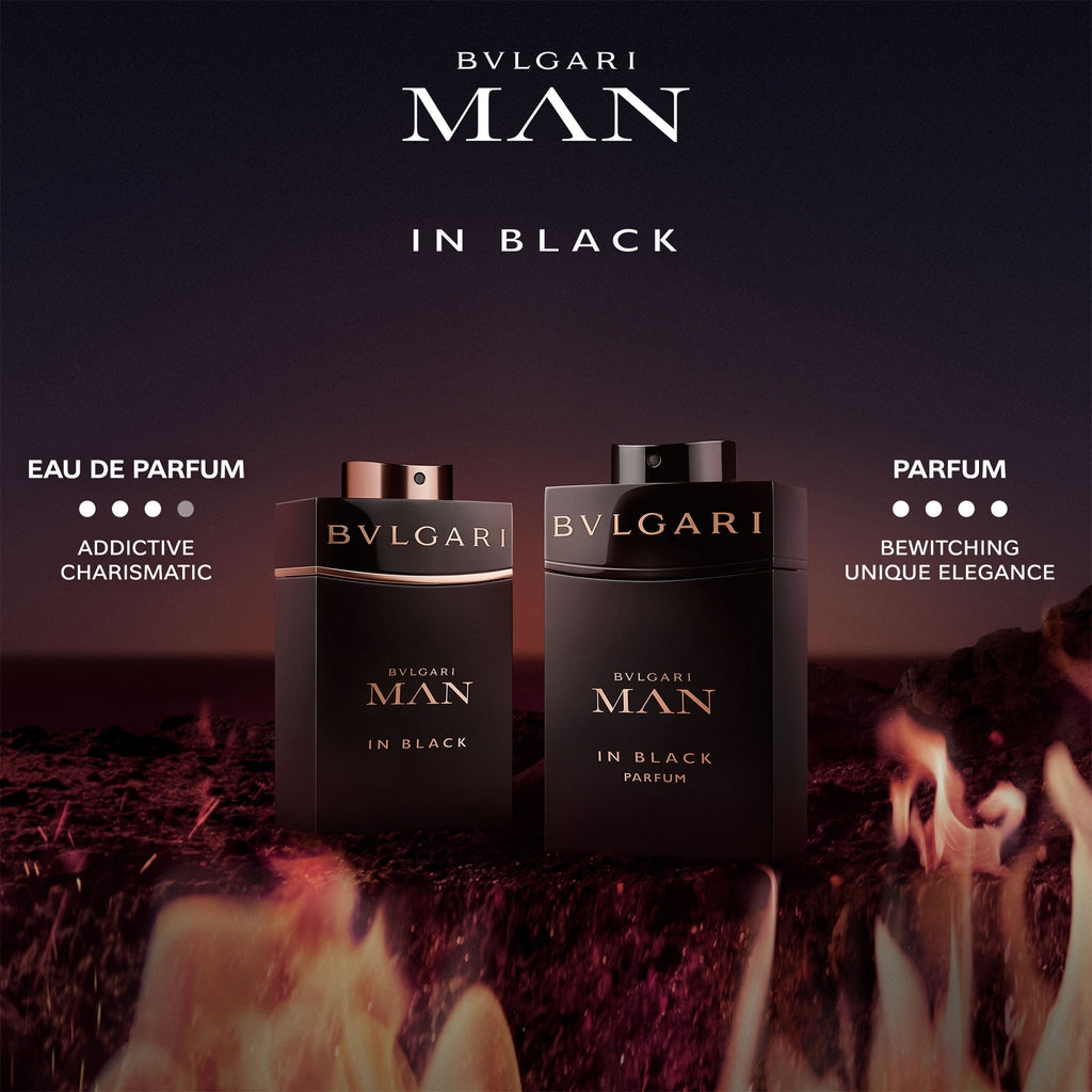 Bvlgari Man In Black Eau de Parfum 100ml 3.4 fl oz U.S. Men’s Intense Spicy Amber Long Lasting Luxury Fragrance