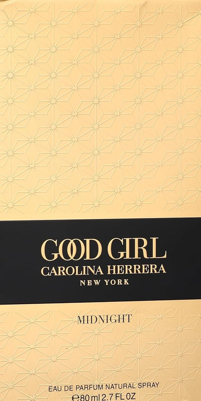 Carolina Herrera Good Girl Midnight Eau de Parfum for Women – 80ml | Limited Edition Amber Floral Scent