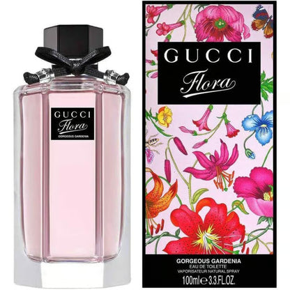 Gucci Flora Gorgeous Gardenia Eau De Toilette 100ml For Women – Elegant Floral Fruity Long-Lasting Luxury Designer Fragrance