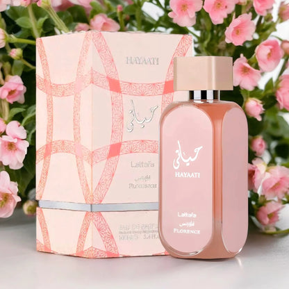 Lattafa Hayaati Florence Eau de Parfum 100ml | Floral Fruity Luxury Women’s Fragrance