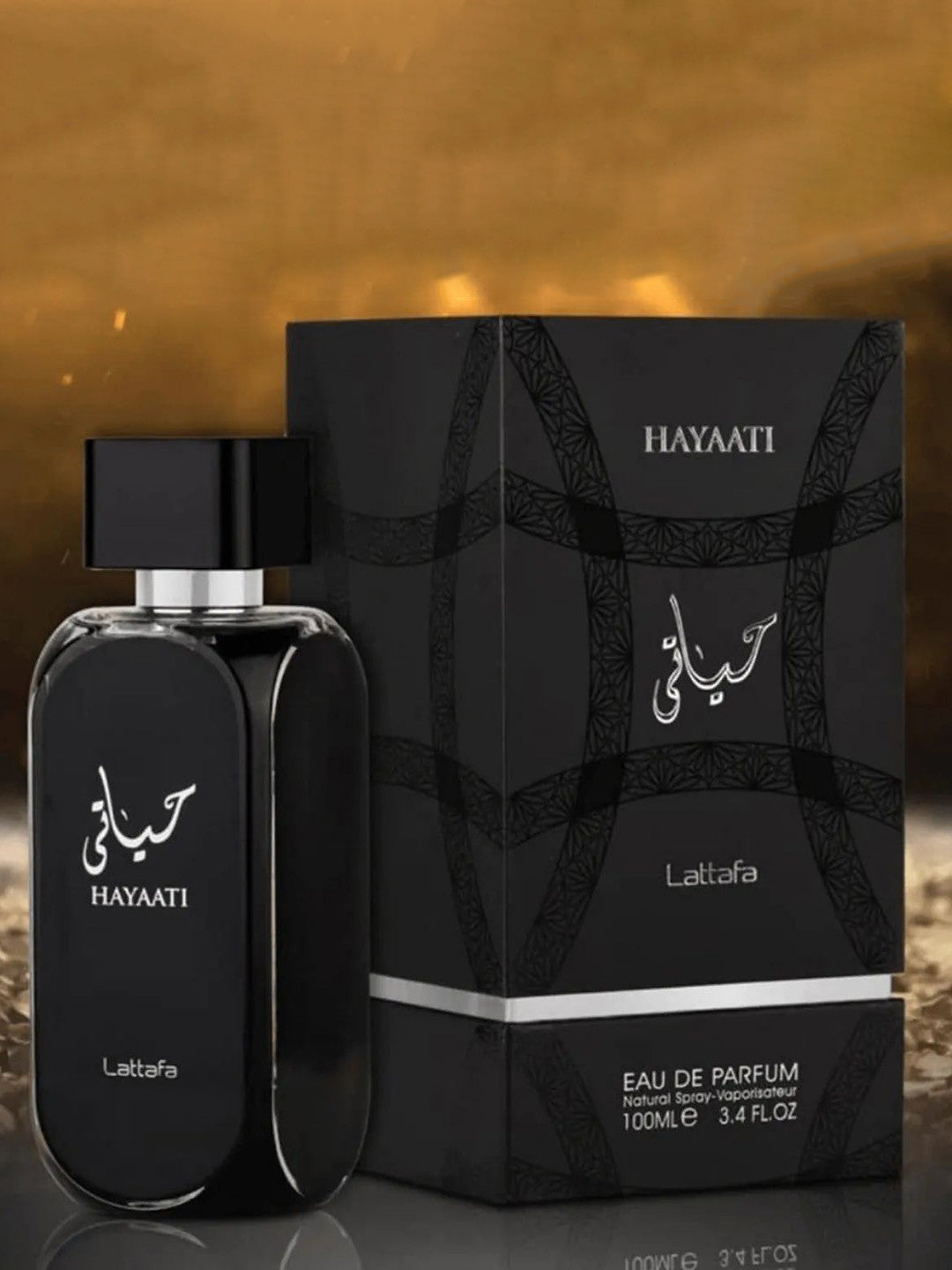Lattafa Hayaati Black Eau de Parfum 100ml – Woody Spicy Men’s Luxury Fragrance