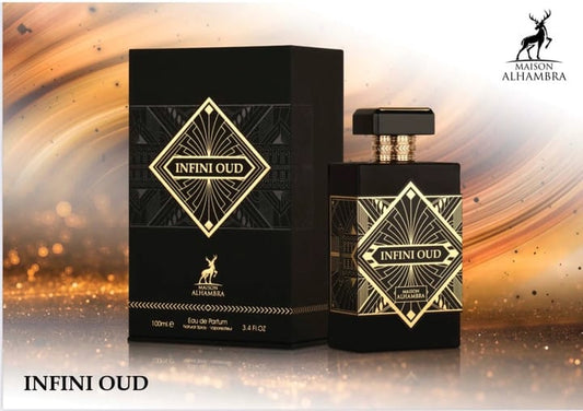 Maison Alhambra Infini Oud Eau De Parfum 100ml – Luxurious Long Lasting Unisex Fragrance