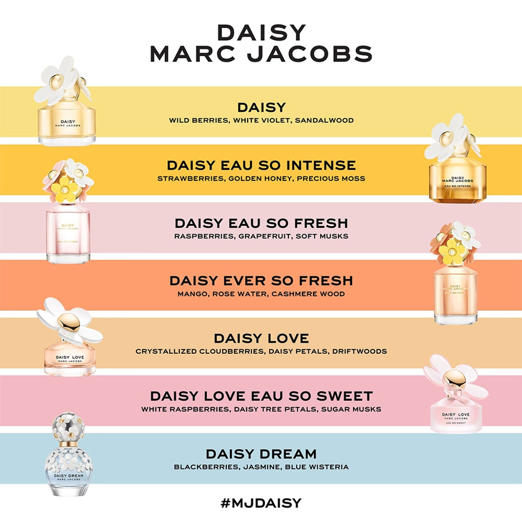 Marc Jacobs Daisy Love Eau de Toilette 100ml 3.4 fl oz Women’s Sweet Floral Fresh Everyday Perfume