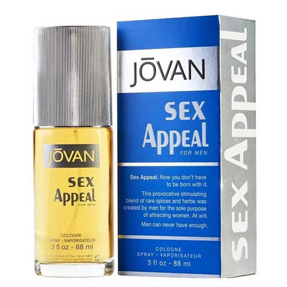 Jovan Sex Appeal Eau de Cologne for Men – Bold & Sensual Scent – 88ml