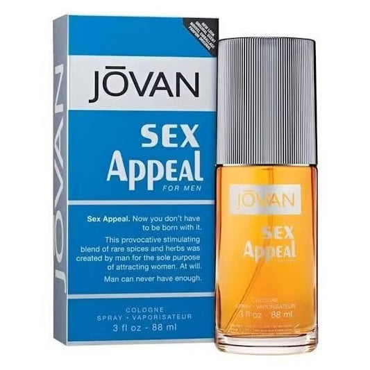 Jovan Sex Appeal Eau de Cologne for Men – Bold & Sensual Scent – 88ml