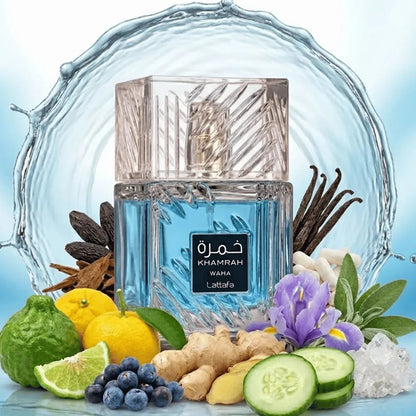 Lattafa Khamrah Waha Eau De Parfum 100ml for Men and Women Premium Luxury Long Lasting Warm Spicy Sweet Gourmand Unisex Fragrance