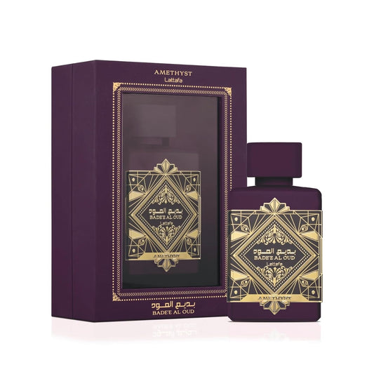Lattafa Bade'e Al Long Lasting Perfume For Men & Women Eau De Parfum 100ml (Bade'e Al Oud Amethyst)