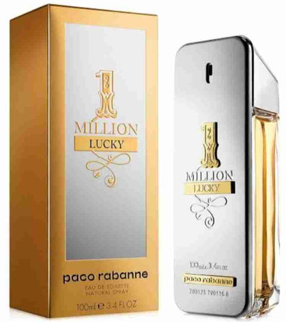 Paco Rabanne 1 Million Lucky Eau de Toilette for Men – 100ml | Long-Lasting Fresh & Woody Scent