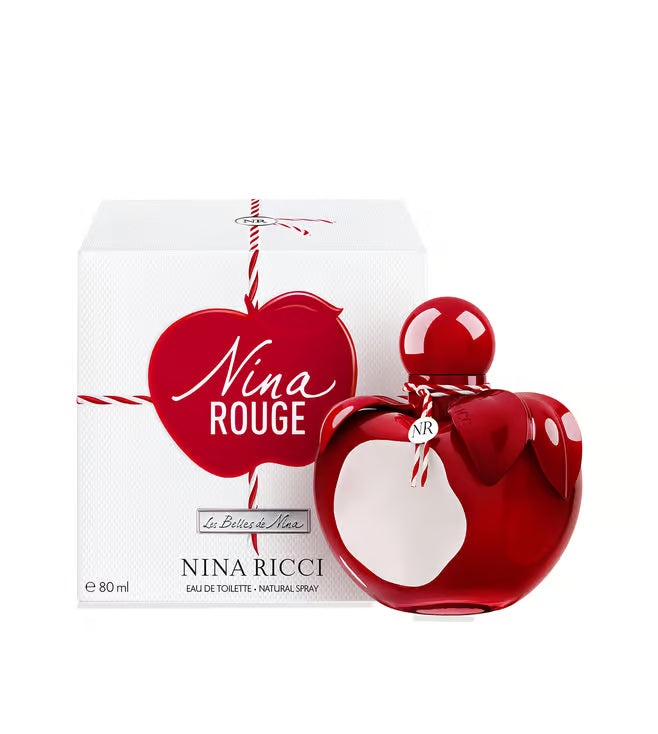 Nina Ricci Nina Rouge Eau de Toilette for Women 80ml – Sweet Fruity Floral Fragrance