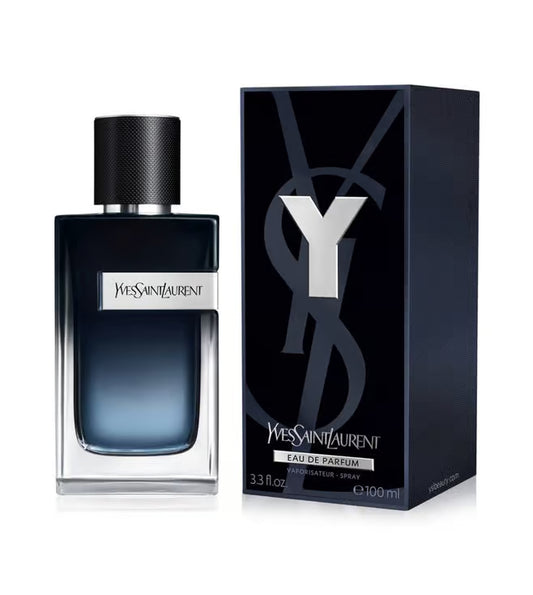 Yves Saint Laurent Eau de Parfum bottle and packaging on a white background Yves Saint Laurent Y Eau de Parfum 100 ml (3.3 fl.oz)