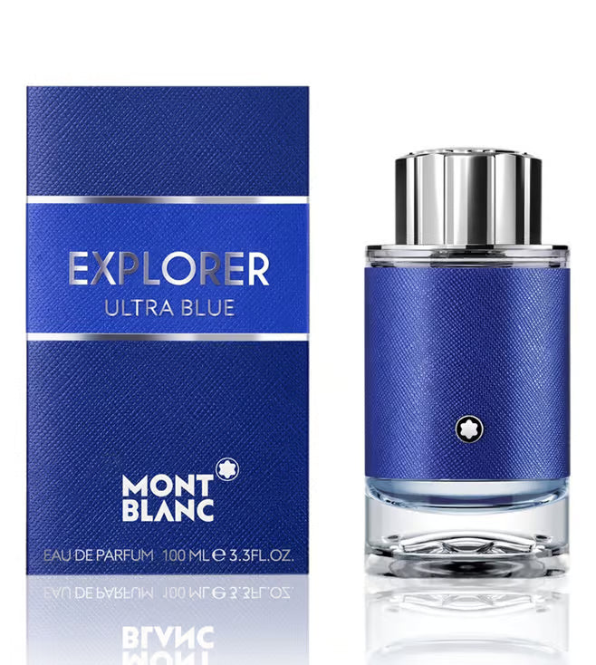 Mont Blanc Explorer Ultra Blue Eau de Parfum 100ml 3.3 fl oz Men’s Fresh Marine Citrus Long Lasting Fragrance