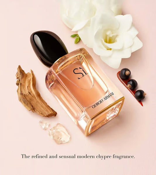 Giorgio Armani Sì Eau de Parfum 100ml 3.4 fl oz Women’s Chypre Fruity Blackcurrant Vanilla Luxury Perfume