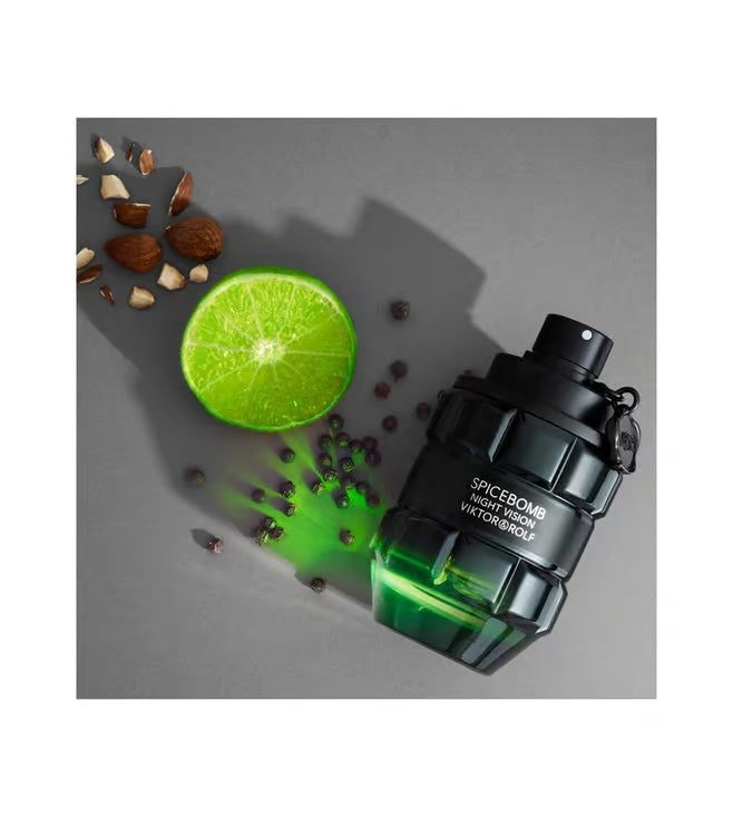Viktor & Rolf Spicebomb Night Vision Eau de Toilette 90ml 3.04 fl oz Fresh Spicy Woody Men’s Perfume for Evening Wear