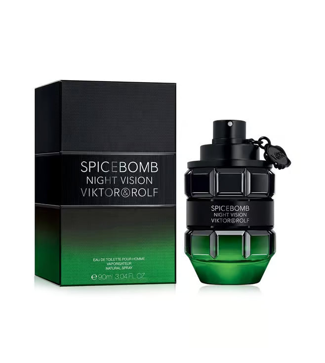 Viktor & Rolf Spicebomb Night Vision Eau de Toilette 90ml 3.04 fl oz Fresh Spicy Woody Men’s Perfume for Evening Wear