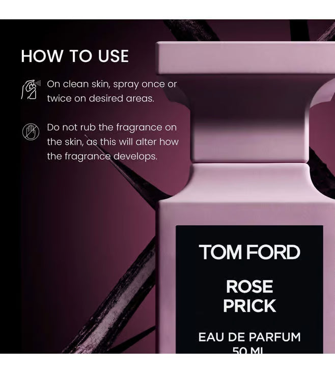 Tom Ford Rose Prick Eau de Parfum 100ml 3.4 fl oz Luxury Unisex Floral Spicy Niche Fragrance