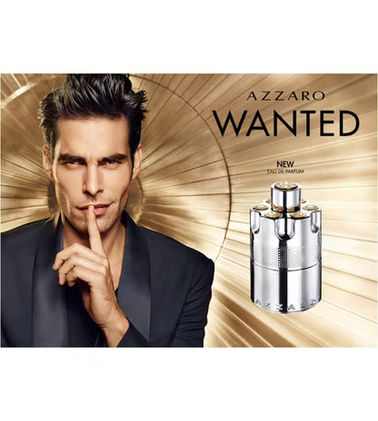Azzaro Wanted Eau de Parfum 100ml 3.4 fl oz Men’s Intense Woody Spicy Fragrance for Evening and Date Wear