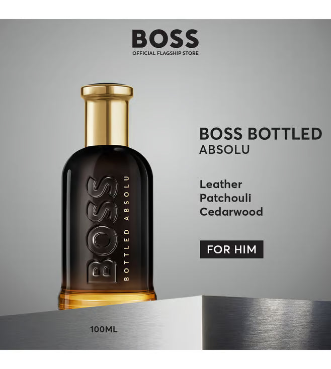 Hugo Boss Bottled Absolu Parfum 100ml 3.3 fl oz Men’s Intense Woody Amber Luxury Fragrance