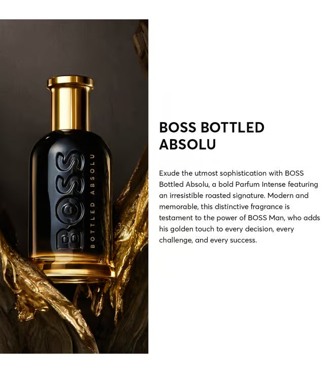 Hugo Boss Bottled Absolu Parfum 100ml 3.3 fl oz Men’s Intense Woody Amber Luxury Fragrance