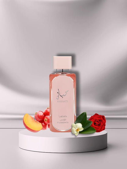 Lattafa Hayaati Florence Eau de Parfum 100ml | Floral Fruity Luxury Women’s Fragrance