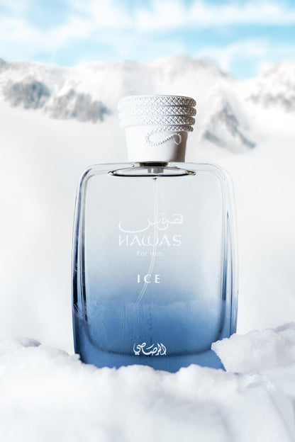 Rasasi Hawas Ice Eau de Parfum for Men 100ml – Fresh Aquatic Citrus Fragrance