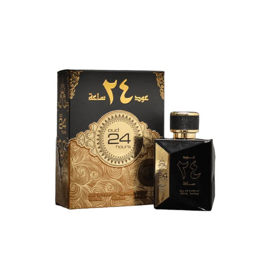 Ard Al Zaafaran Oud 24 Hours EDP – Intense Oriental Gourmand Perfume for Unisex (100ml)