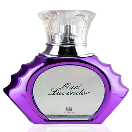 Ahmed Al Maghribi Lavender Oud Eau De Parfum 75ml – Soothing Floral Oud Perfume for Men & Women