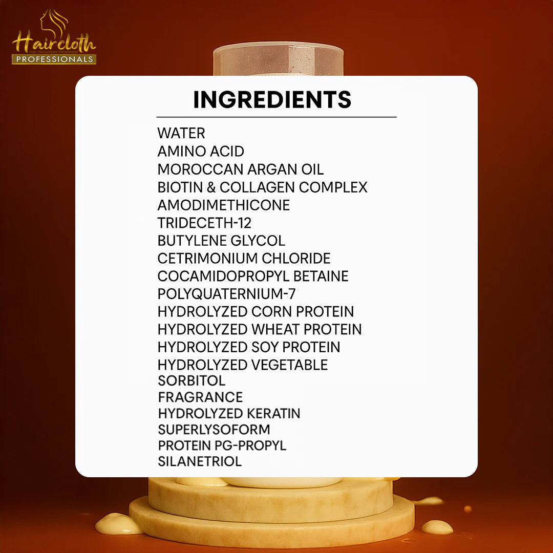 Haircloth Professionals The Plastia Treatment Anti Aging Keratin Repair Hair Treatment Smooth Hydrate Rejuvenate with Natural Ingredients