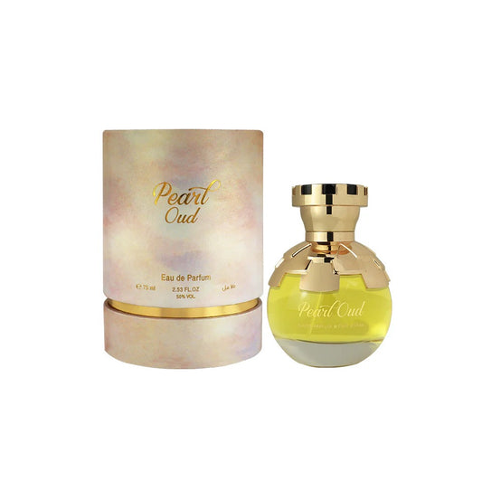 Ahmed Al Maghribi Pearl Oud Eau De Parfum 75ml – Luxurious Woody Oriental Unisex Perfume