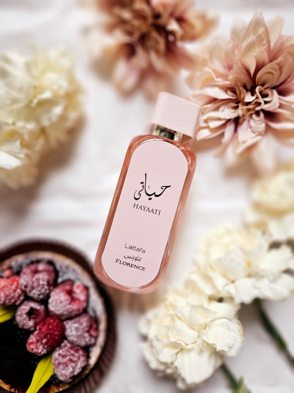 Lattafa Hayaati Florence Eau de Parfum 100ml | Floral Fruity Luxury Women’s Fragrance
