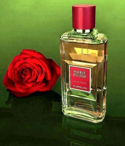 Guerlain Habit Rouge Eau de Toilette for Men 100ml – Warm Oriental Citrus Luxury Fragrance