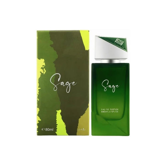 Ahmed Al Maghribi Sage Eau De Parfum 80ml – Fresh Herbal Woody Unisex Perfume