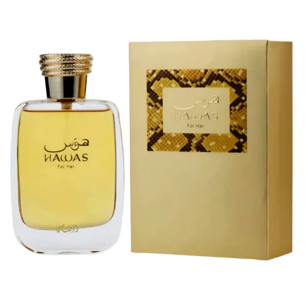Rasasi Hawas For Her Eau de Parfum for Women 100ml – Fruity Floral Luxury Fragrance