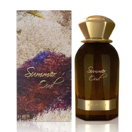 Ahmed Al Maghribi Summer Oud Eau De Parfum – Fresh Woody Oud Perfume for Men 60ml