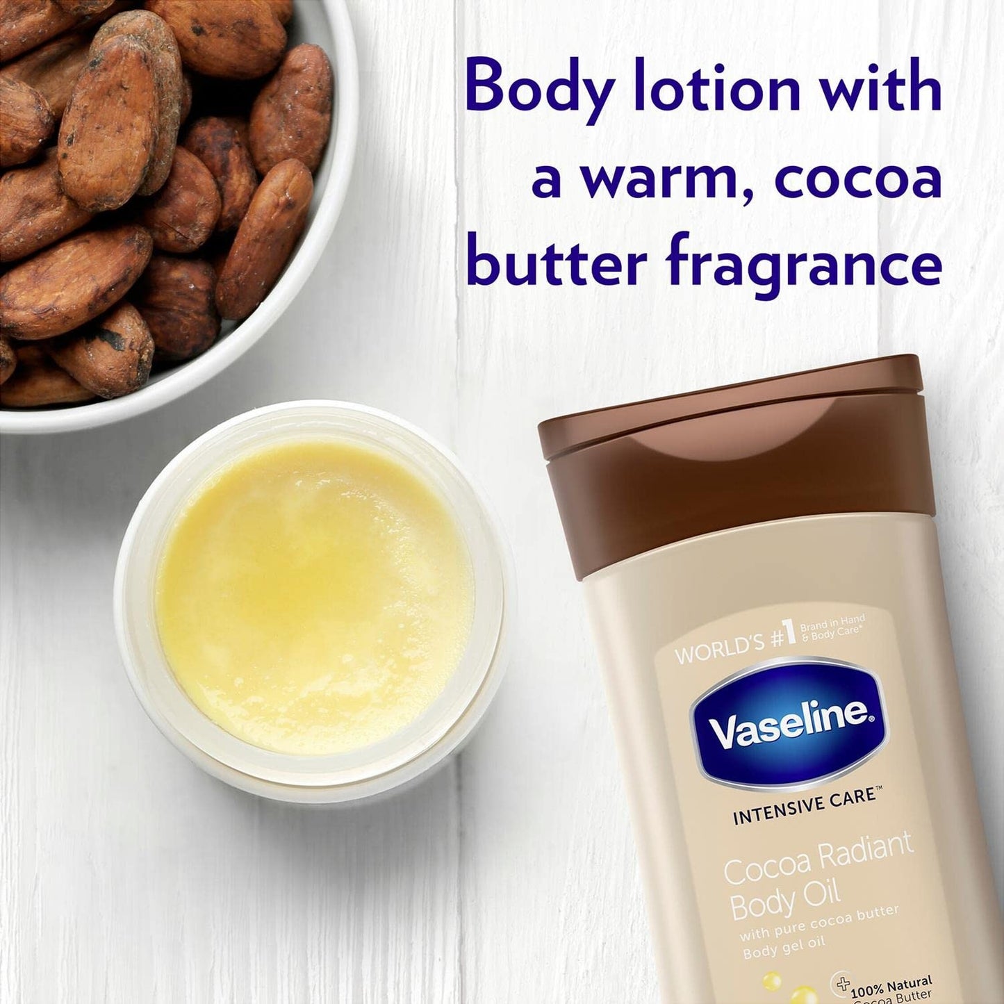 Vaseline Vaseline Intensive Care Cocoa Radiant Body Gel Oil, 6.8 Ounce/ 200ml