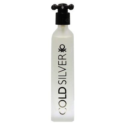 Benetton Cold Silver Eau de Toilette 100ml – Fresh Woody Men’s Fragrance