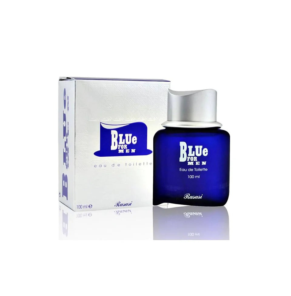 Rasasi Blue for Men Eau De Parfum 100ml – Long-Lasting Fresh Woody Aromatic Designer Perfume