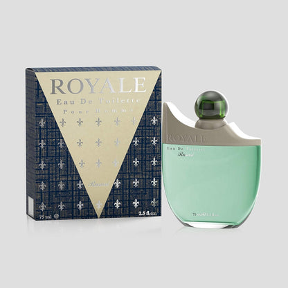 Rasasi Royale Pour Homme Eau De Toilette 75ml – Long-Lasting Classic Woody Aromatic Designer Perfume For Men
