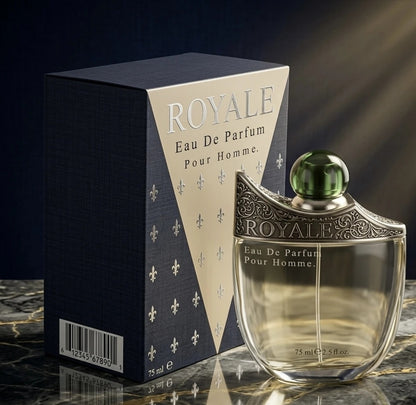 Rasasi Royale Pour Homme Eau De Toilette 75ml – Long-Lasting Classic Woody Aromatic Designer Perfume For Men