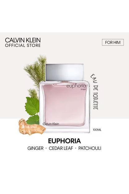 Calvin Klein Euphoria Eau De Toilette 100ml For Men – Fresh, Spicy & Woody Modern Fragrance
