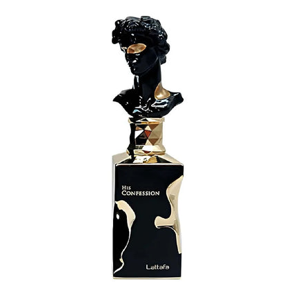 Lattafa His Confession Eau De Parfum 100ml For Men – Sophisticated, Spicy, Woody & Amber Luxury Fragrance