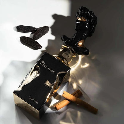 Lattafa His Confession Eau De Parfum 100ml For Men – Sophisticated, Spicy, Woody & Amber Luxury Fragrance