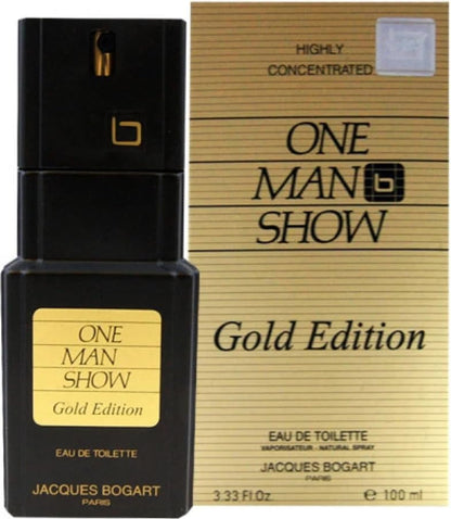 Jacques Bogart One Man Show Gold Edition Eau De Toilette 100ml for Men Elegant Bold Classic Fragrance