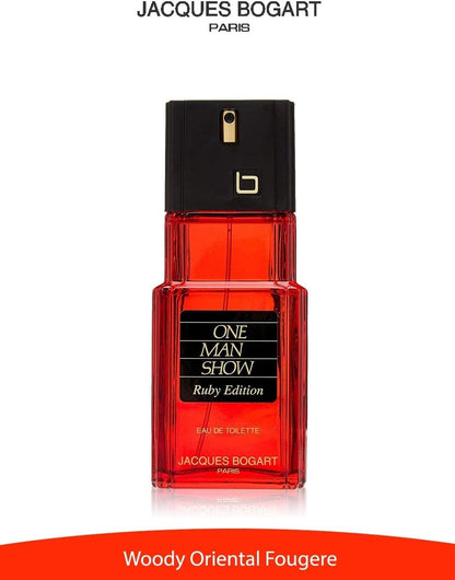 Jacques Bogart One Man Show Ruby Edition Eau De Toilette 100ml for Men Classic Bold Sophisticated Fragrance