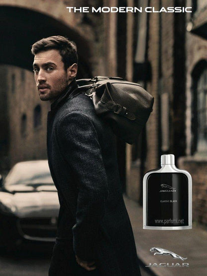 Jaguar Classic Black Eau de Toilette for Men 100ml – Sophisticated Woody Aromatic Fragrance