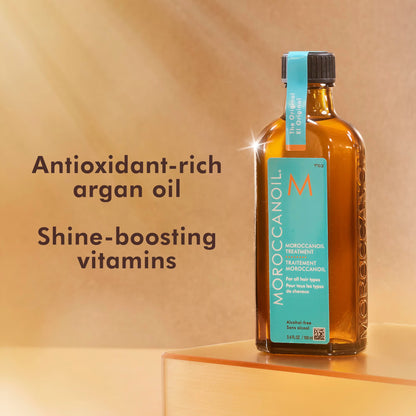 Moroccanoil Treatment Original Argan Oil 100 ML | Hair Treatment for Smooth Shine Hydration and Frizz Control Professional Nourishing Hair Oil