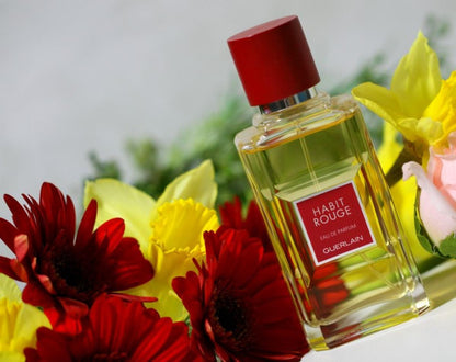 Guerlain Habit Rouge Eau de Toilette for Men 100ml – Warm Oriental Citrus Luxury Fragrance