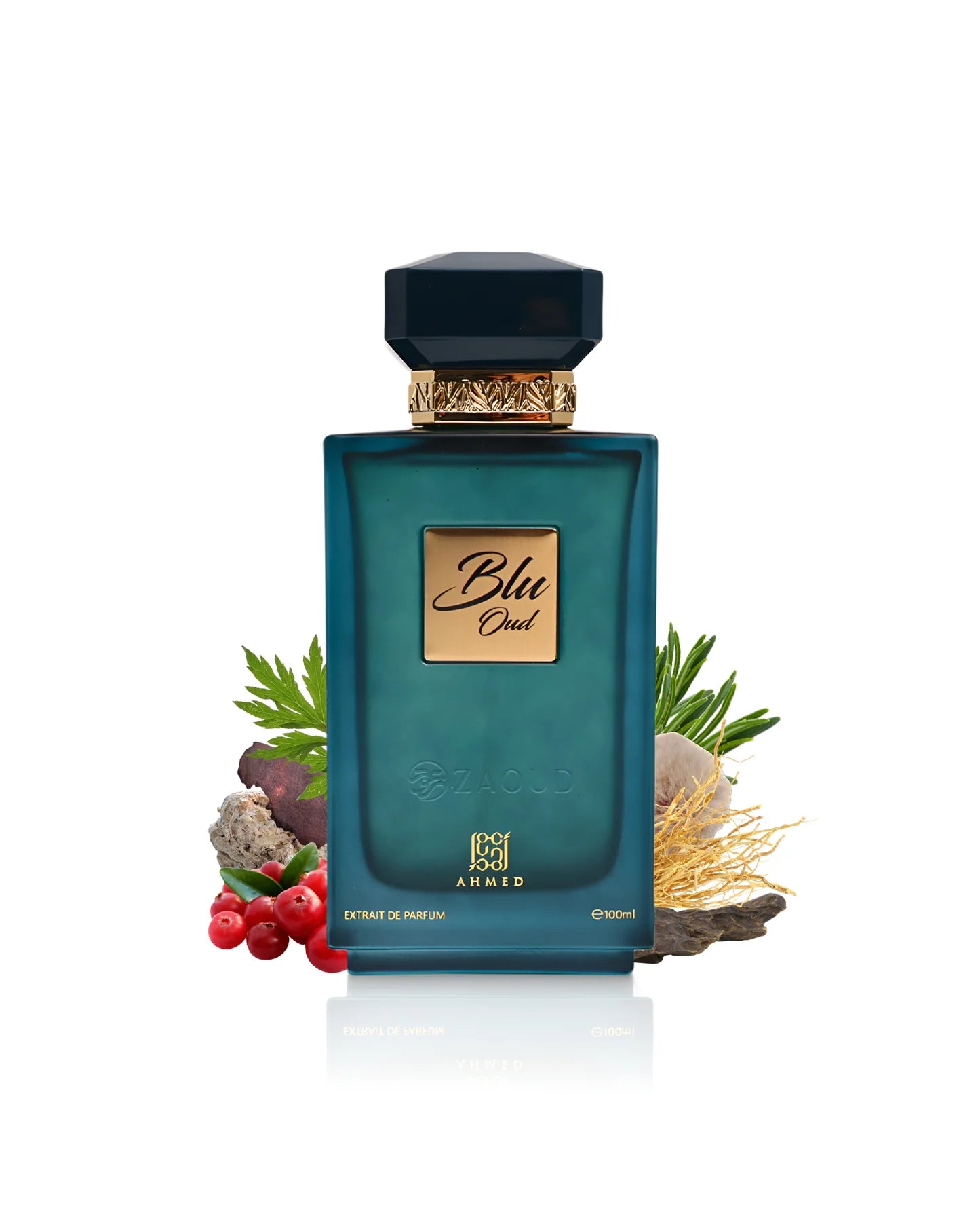 Ahmed Al Maghribi Blu Oud Eau de Parfum 100ml | Fresh Oud Luxury Unisex Fragrance