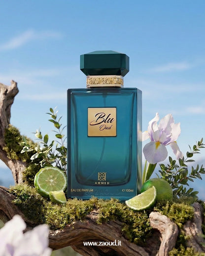 Ahmed Al Maghribi Blu Oud Eau de Parfum 100ml | Fresh Oud Luxury Unisex Fragrance